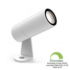 Φωτιστικό Σποτ LED 6W 24V 510lm 30° IP65 3000K Θερμό Φως Dimmable Λευκό 21-3114-1 